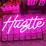 Led Neon Light Sign Hustle | Custom Neon Sign | LED Neon Lights 