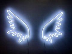 Led Neon Wing Light Sign Decors | Custom Neon Sign (36 by 36 Inches)