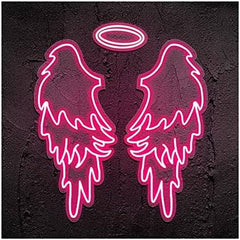 Beautiful Neon Wing Light Sign Decors | Custom Neon Sign