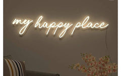 Led Neon Light Sign My Happy Place | Custom Neon Sign
