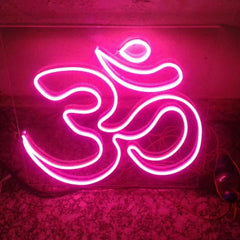Beautiful Led Neon Light Sign OM | Customized LED Neon Lights Name | OM Light Art Wall Decor | OM Hindu Vedic Text Neon Light for Wall Decoration