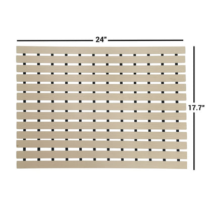 Non-Slip Shower Mat for Bathrooms, Laundry Room (Beige)