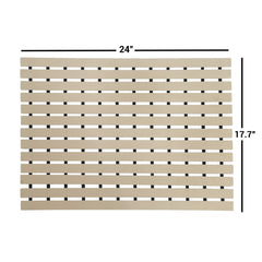 Non - Slip Shower Mat, PVC Shower Bath Mat with Non Suction Anti Slip | Premium Shower Mat for Bathrooms, Laundry Room, Swimming Pool, Kitchen Area Indoor Outdoor Shower Mat (Beige Colours)