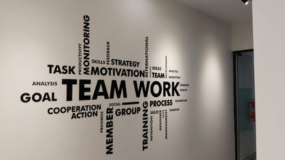 3D Office Wall Decors Team Work for Wall Decors | 3D Acrylic Letters