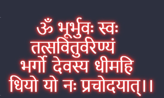 Gayatri Mantra Neon Light Led Wall Decor | Gaytri Mantra in Neon Lights | Gayatri Mantra Wall Decor | Custom Neon Light