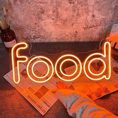 Food Neon Light Sign for Restaurants