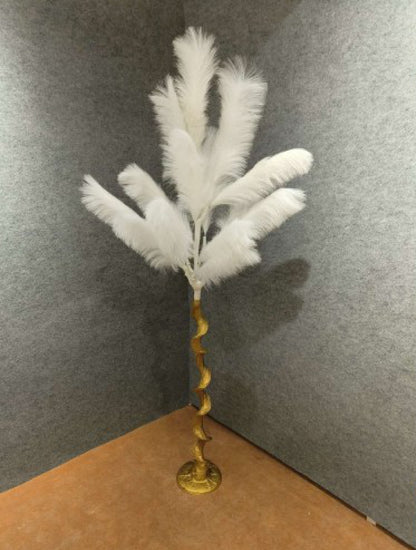 White Ostrich Plumes – Soft Towering Feathers for Wedding & Floral Displays for living room decor garden decor