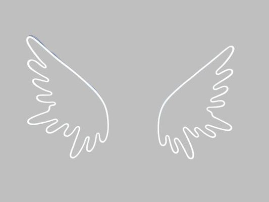 Led Neon Wing Light Sign Decors | Custom Neon Sign (36 by 36 Inches)