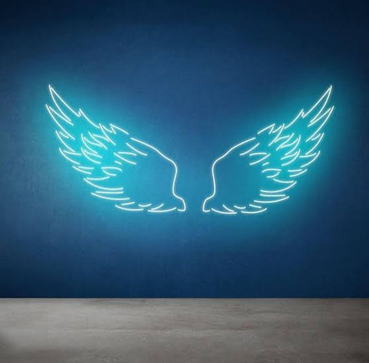Led Wings Neon Light Feathers Decorative (40 by 40 Inches)