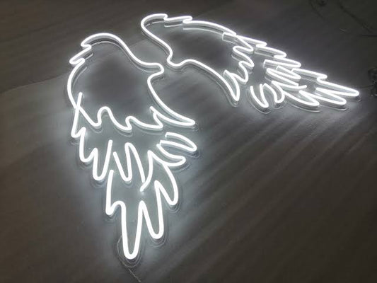 Wings Neon Light Sign for Decor (40x40 In)