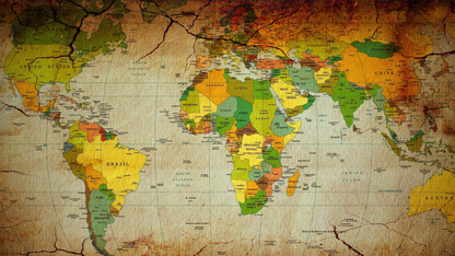 World Map Wallpaper for Living Room Wall Decors | Wallpaper | Map Wallpapers World map with a vintage, cracked texture