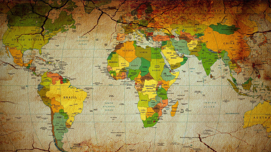 World Map Wallpaper for Living Room Wall Decors | Wallpaper | Map Wallpapers World map with a vintage, cracked texture
