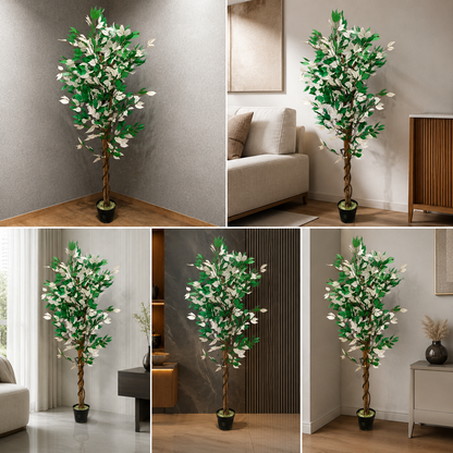 War Eagle Faux Ficus Tree for living room and Garden Decor Height 200 cm