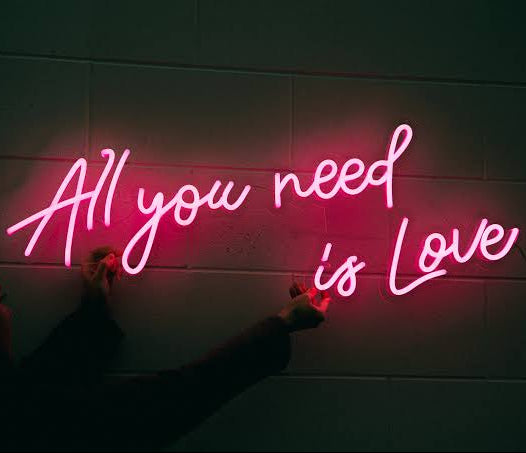 All You Need Is Love neon sign board LED wall light big size for bedroom decor