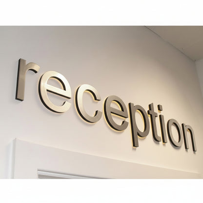 Custom Acrylic Logo Sign Board | 3D Raised Brand Logo Letters for Office & Reception | Premium Wall Branding Sign