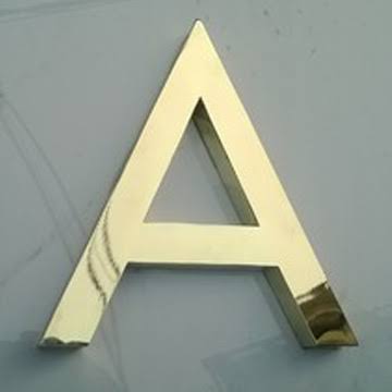 Premium Gold Acrylic Letter Sign | 3D Raised Alphabet for Name Plates & Wall Branding | Luxury Metallic Finish Letter