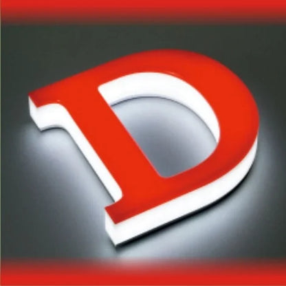 3D LED Acrylic Letter Sign | Illuminated Channel Letters for Shop & Branding | Custom Backlit Signage Board