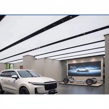 LED Fabric Light Panel | Large Suspended Backlit Ceiling Light for Interiors