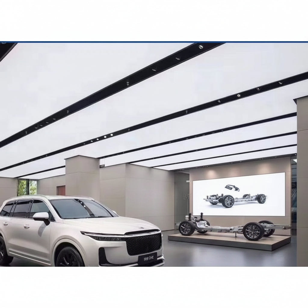 LED Fabric Light Panel | Large Backlit Ceiling Light for Modern Interiors