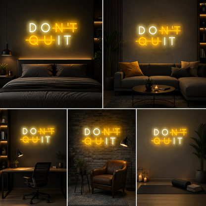Do It Neon Sign Board | Motivational Custom Neon Light Wall Decor