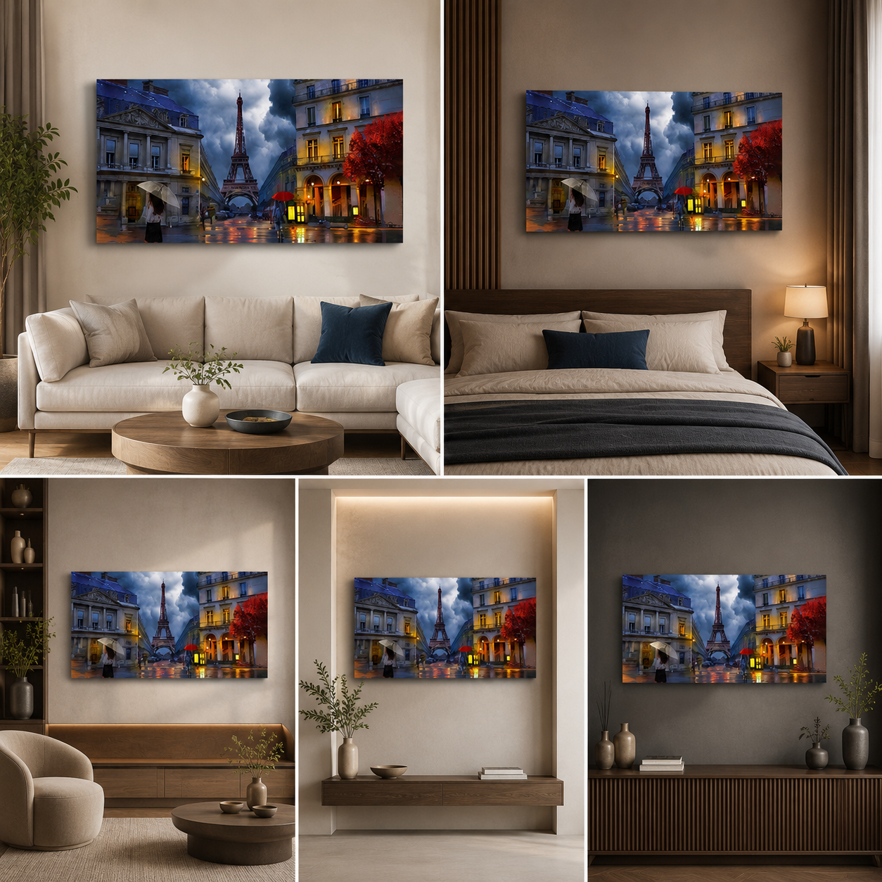 Eiffel Tower Painting for Home Decor