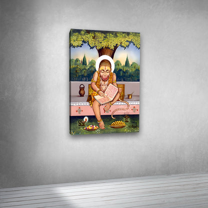 bal hanuman canvas painting frame hanuman ji wall decor for living room spiritual art