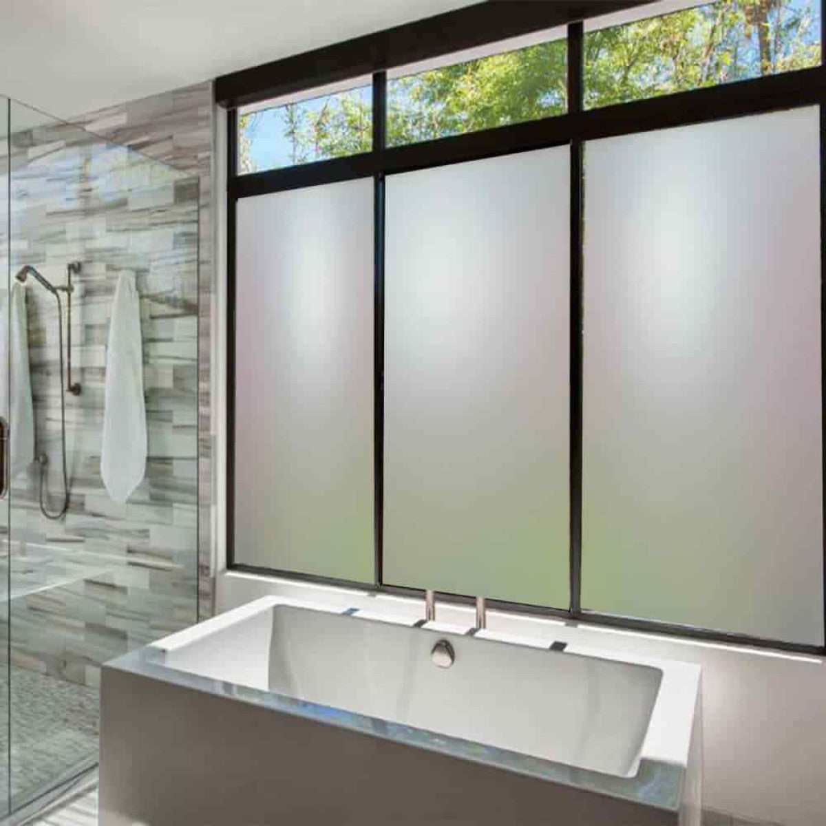 bathroom frosted glass film for windows waterproof privacy vinyl matte glass sticker