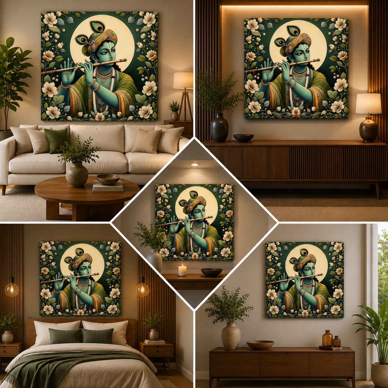 Lord Krishna Painting | Canvas Painting Frame