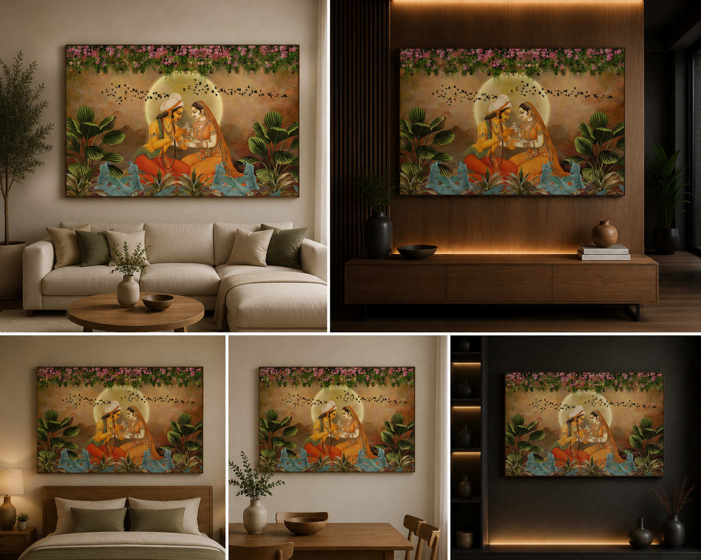 Radha Krishna Painting | Canvas Painting Frame