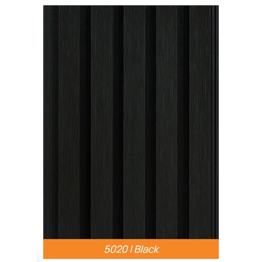 black fluted wall panel 5020 vertical groove decorative wall cladding design