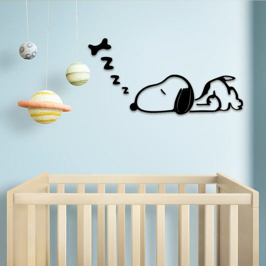 blue wall slippy dog Black Acrylic snoop self adhesive for office decor home shops