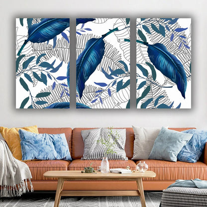 Canvas Painting Flower Art with Frame for Living Room Wall Decors