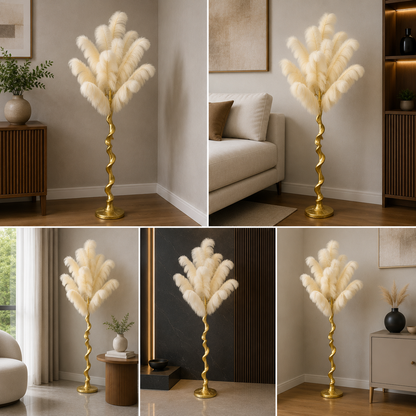 White Ostrich – Soft Towering Feathers for Wedding Decor 165 cm