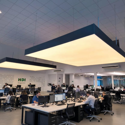 Warm White LED Fabric Light Panel | Backlit Ceiling Light for Modern Interiors