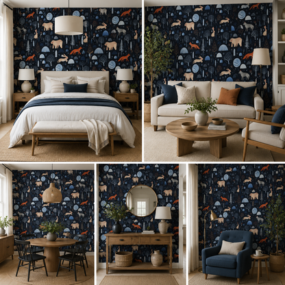 Cartoon Theme Wallpaper for Kids Room Self- Adhesive