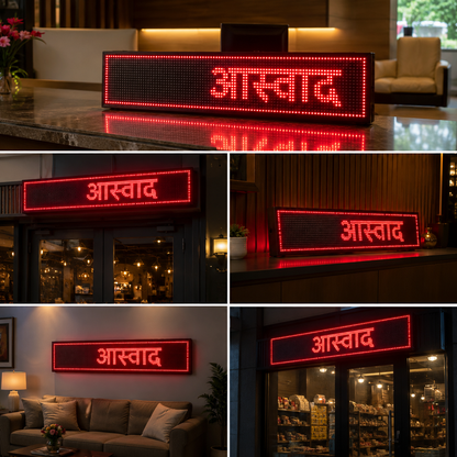 Custom LED Property Dealer Display Sign Board for Real Estate Office Business Branding