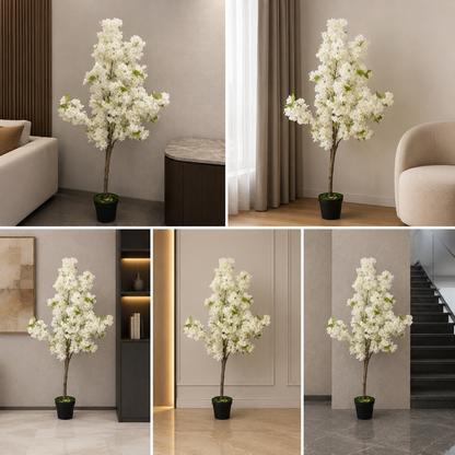 Artificial Cherry Blossom Plants Trees for Home Decoration 150 cm