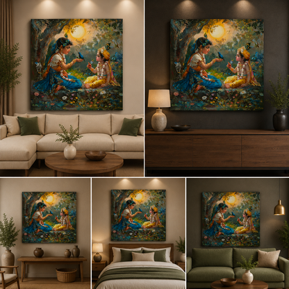 Radha Krishna Painting | Canvas Painting Frame