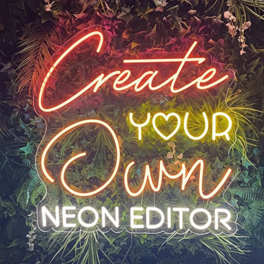 create your own neon sign board custom neon light name plate designer
