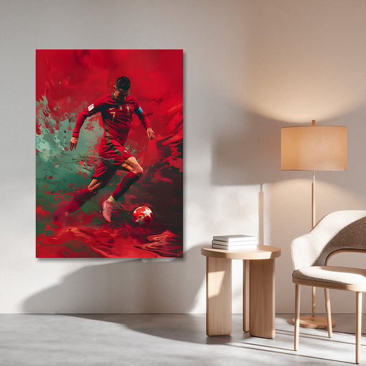 cristiano ronaldo football canvas painting frame soccer player painting on canvas wall decor