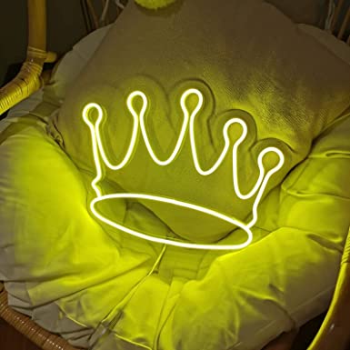 crown neon sign board customised royal neon light signs bedroom wall decor custom neon sign
