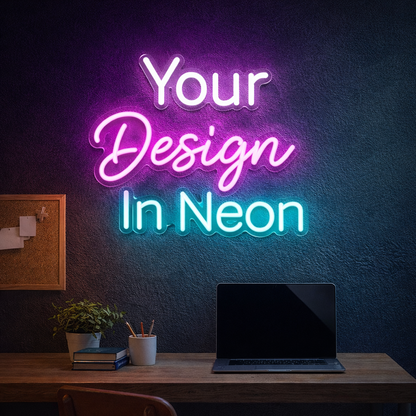 Game Room Neon Sign Board | Neon Light Name Plate | Neon Name Light Customized (20 By 20 Inches)