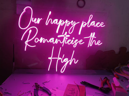 Custom Neon Sign Board LED Bar Wall Light Big Size Decor