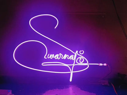Custom Neon Sign Board LED Name Light Big Size Wall Decor