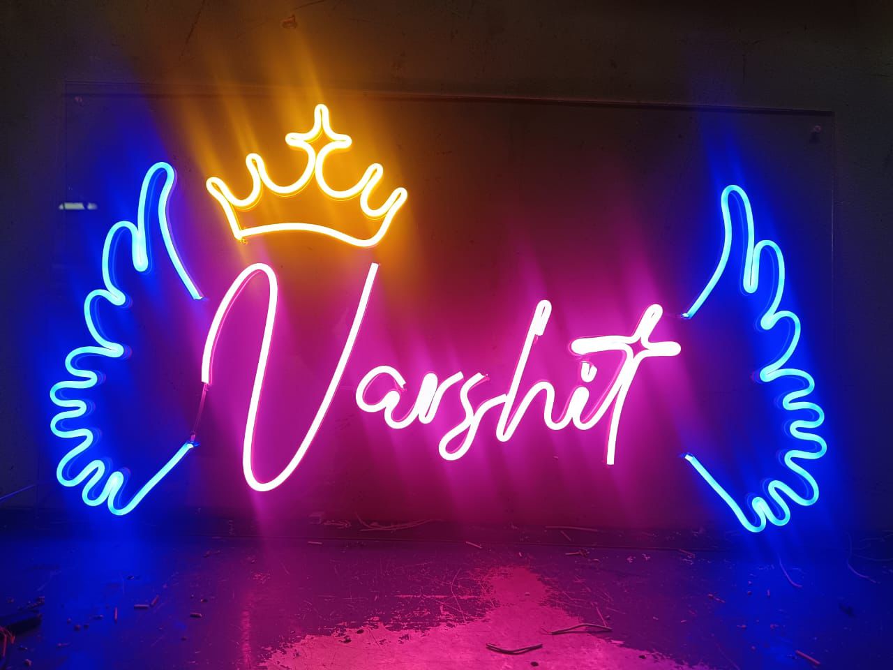 Custom Neon Sign Board LED Name Light Big Size Bedroom Decor