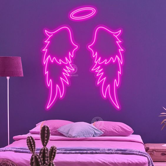 Devil Wing Crown Neon Sign | Custom Neon Sign