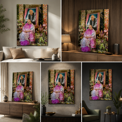 Guru ji Swaroop Photo Frame | Guruji Portrait Wall Painting Canvas Art for Living Room