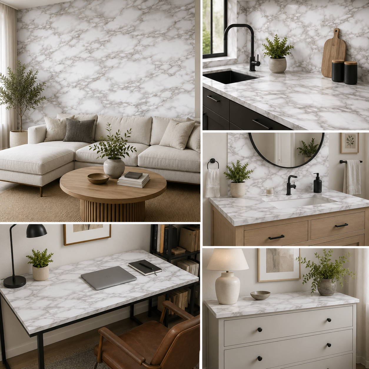 Peel and Stick Wallpaper, Self Adhesive DIY Wall Sticker for Bedroom Hall Living Room Kitchen Home & Office, PVC Coated & Waterproof Surface Scratch Resistant – 45 x 300cm