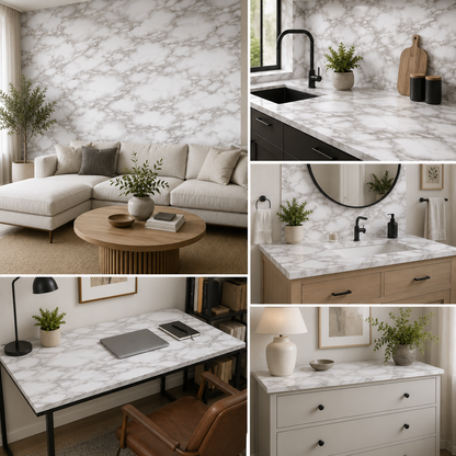 Peel and Stick Wallpaper, Self Adhesive DIY Wall Sticker for Bedroom Hall Living Room Kitchen Home & Office, PVC Coated & Waterproof Surface Scratch Resistant – 45 x 300cm