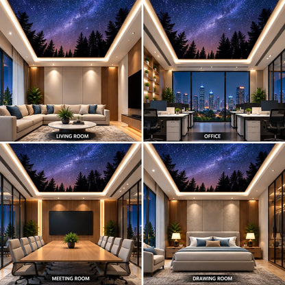 Milky Way Starry Sky Ceiling Panel for Luxury Living Room False Ceiling Decor